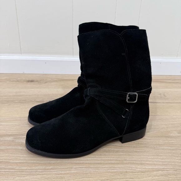 Koolaburra Shoes - Black Suede Mid-Calf Women's Boots